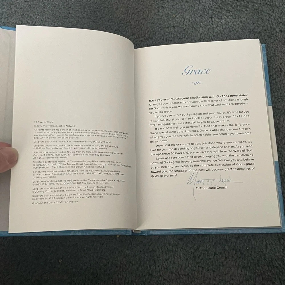 NEW 50 days of Hope/50 days of Grace. Doubled-Sided Christain Journal